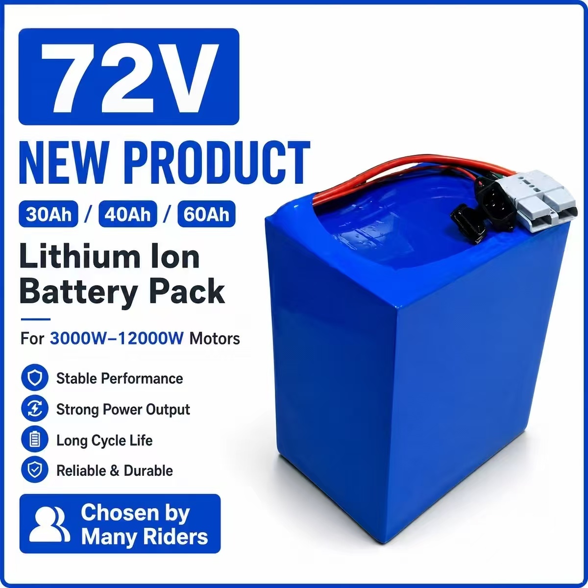 72V 30Ah Lifepo4 Battery Pack - 72V 30Ah 40AH 60Ah Lithium-Ionen-Akku mit