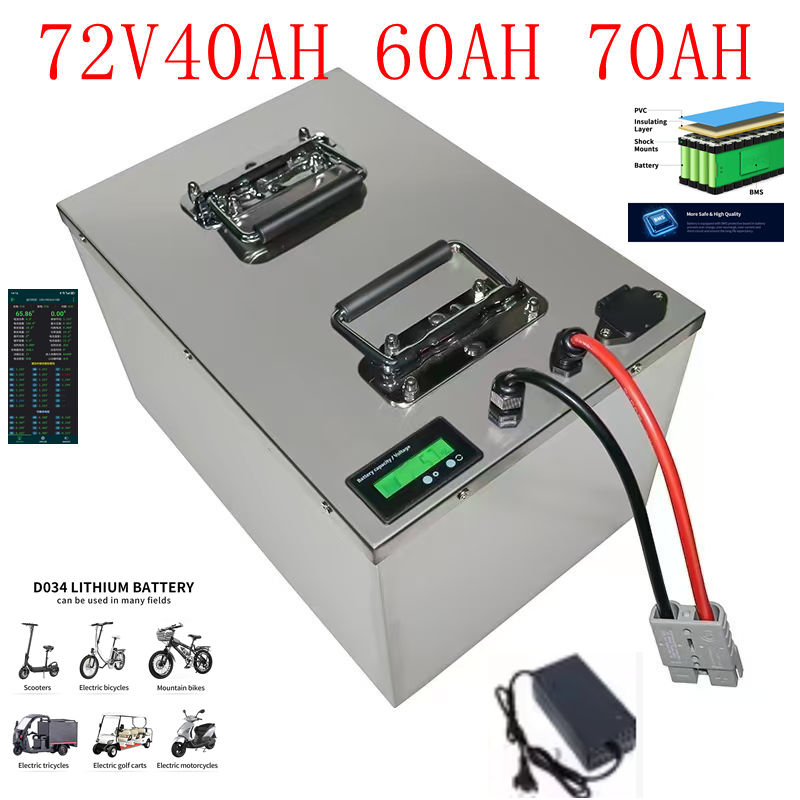 72V 30Ah Lifepo4 Battery Pack - 72V Lithium-Ionen-Akkupack 40Ah-100Ah mit Bluetooth BMS
